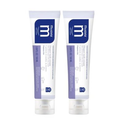 Mustela 2pk Fragrance Free Diaper Rash Cream - 7.6oz