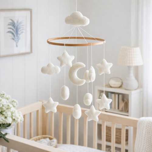 Moon & Stars Baby Mobile