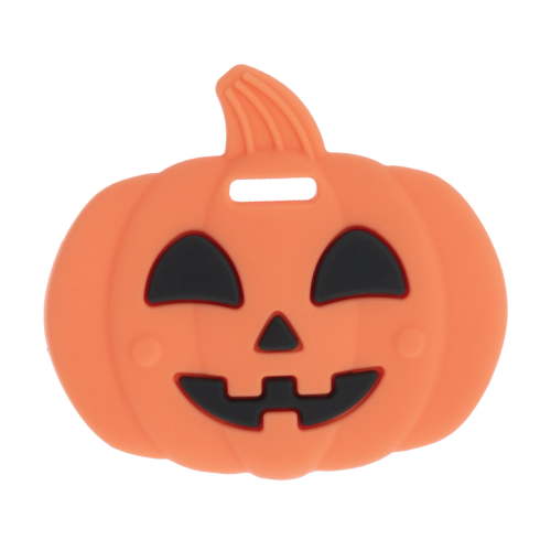 Nuby Silicone Baby and Infants Teether with Easy Grip Design, Pumpkin