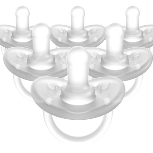 Evenflo Balance + Cylindrical Pacifier (0 Months+, 6pk, Clear)