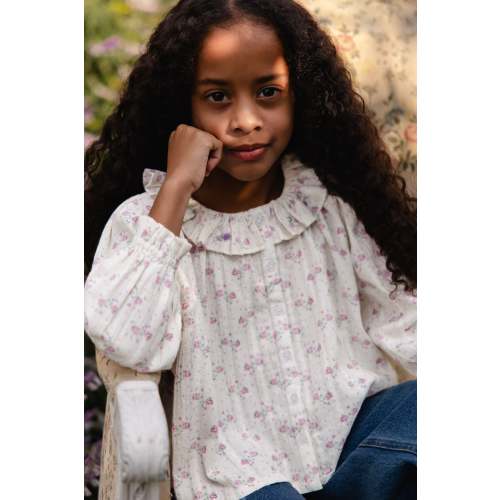 Organic Cotton Beatrice Top - Molly Lilac – Jamie Kay USA