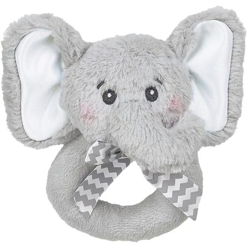 Bearington Collection Baby Lil' Spout, 5.5 in Gray Elephant Plush Stuffed Animal - Baby Elephant Stuff - Newborn Toys