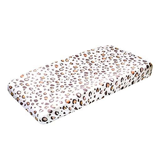 Copper Pearl Premium Knit Changing Pad Cover Soft, Stylish, and Universal Fit for All Standard Diaper Changing Pads, Trendy Design Changing Pad Covers, Millie