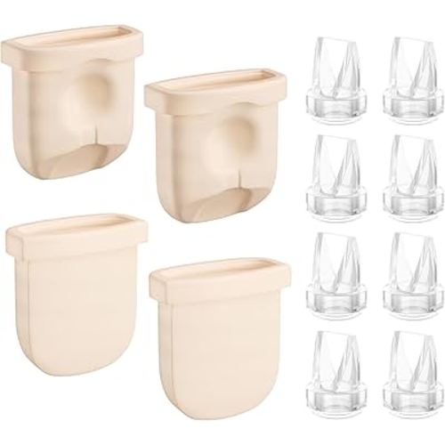 GOTOCUT Replacement Parts for Eufy Breast Pump, Compatible with Eufy S1 Pro, S1, E20, E10, Includes 8PCS Duckbill Valves & 4PCS Diaphragms