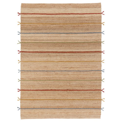 RAKLEV Rug, flatwoven - handwoven/natural multicolor 6 ' 7 "x9 ' 10 "