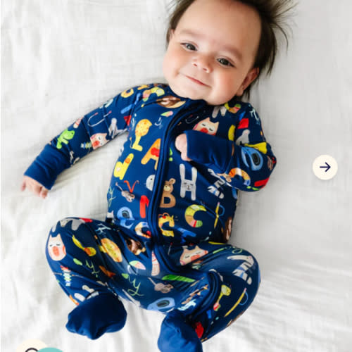 Little Sleepies Bamboo Zippies - size 3-6mo or larger, any color