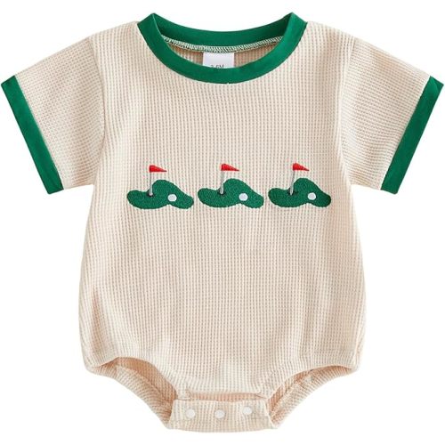 Newborn Baby Boy Girl Summer Clothes Funny Print Sweatshirt Romper Oversized Infant Short Sleeve Bodysuit