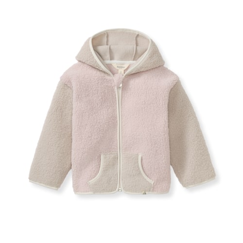 Sherpa-Style Zip Front Jacket - Soft Violet – Burt's Bees Baby