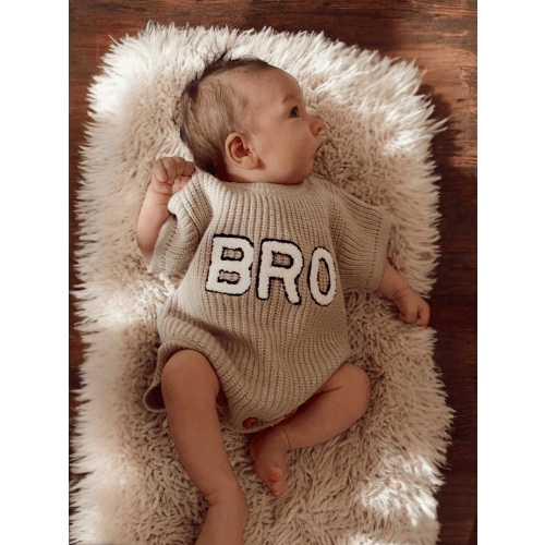 Bro Sweater Romper, Cocoa