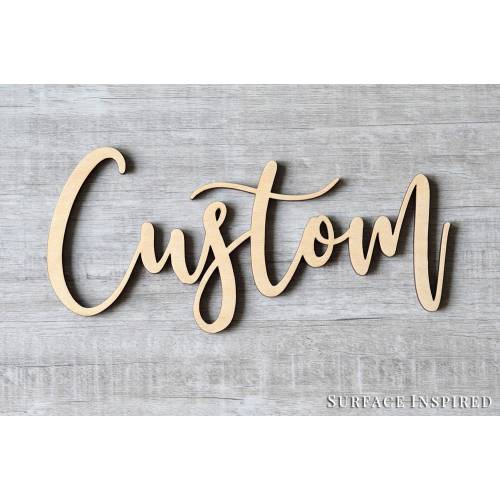 Wooden Name Signs Wooden letters Personalized Wood Design Laser Cut Out Any Font Name Custom Unfinished Painted Or Glittered Any Size