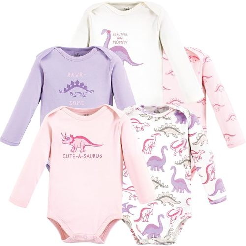 Touched by Nature Unisex Baby Organic Cotton Long-Sleeve Bodysuits