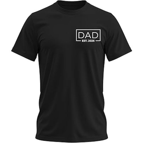 Promoted to Daddy 2026 Shirt – Funny Dad to Be Shirt Baby Announcement Graphic Tee New Daddy Gifts for Men