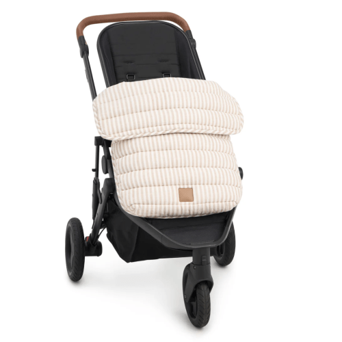 Natural Stripe Linen Pram Cosy