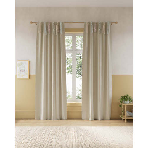 Striped Ties Blackout Curtain