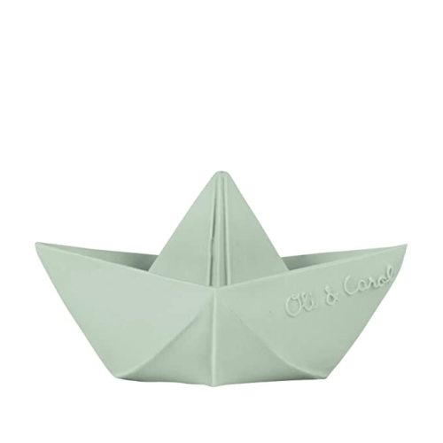 Amazon.com : Oli & Carol Origami Boat, Mint Natural Rubber Float, Enhance Imaginative Play : Toys & Games