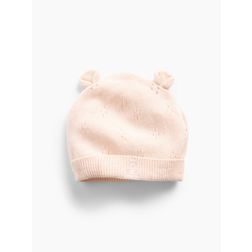Baby Pointelle Bear Hat