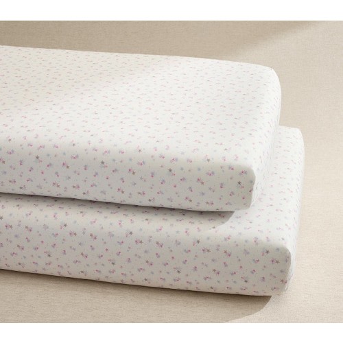Tutu du Monde Stars Organic Cotton Crib Fitted Sheet