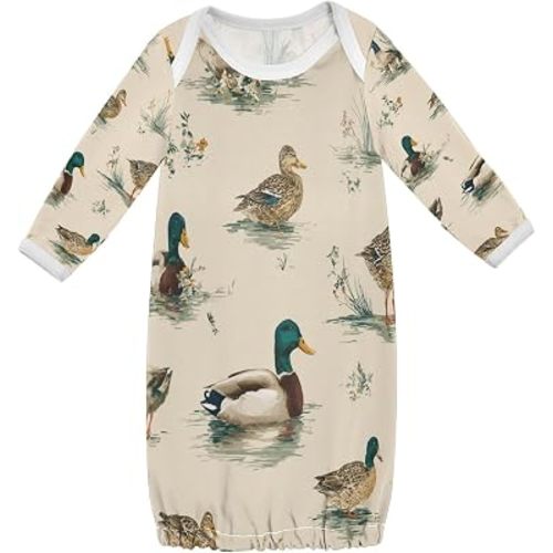 Baby Boy Girl Sleepsuit Cotton Sleeper Gown Nightgowns Clothes
