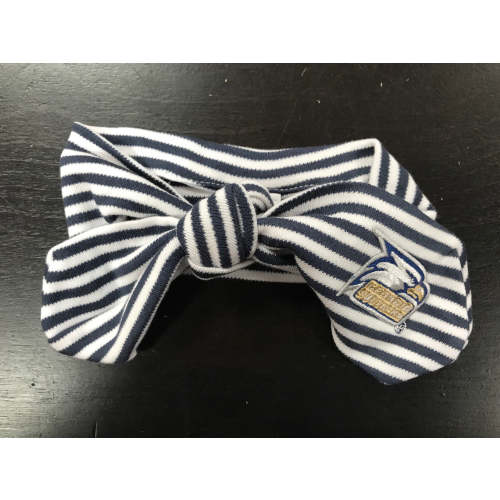 Infant Hairknot - Navy Stripe w/Logo