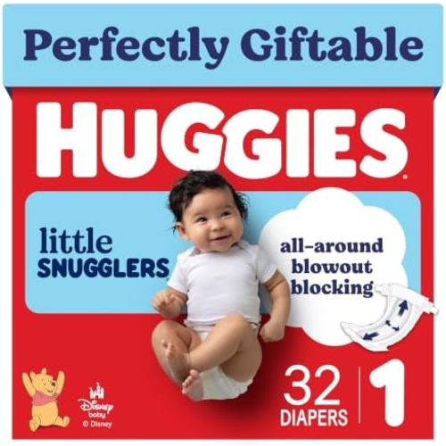 Huggies Little Snugglers Diapers Size 1, 32 Count