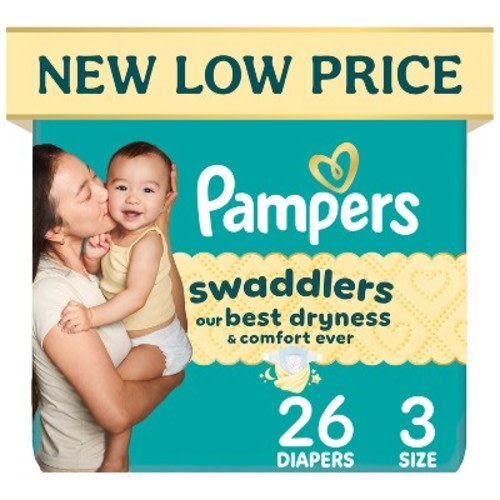 Pampers Swaddlers Sensitive Disposable Diapers - Size 3 - 26ct
