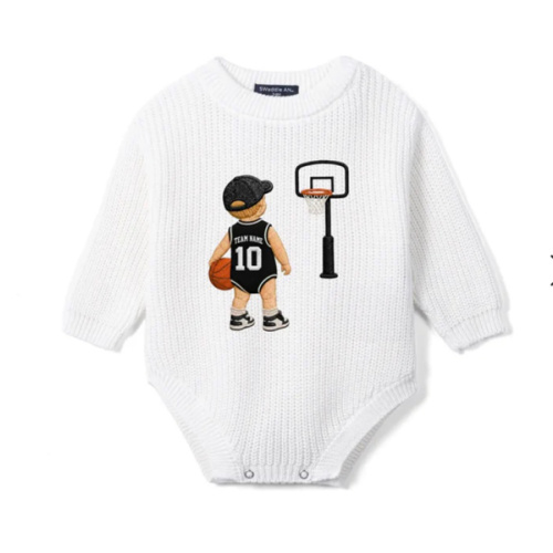 Custom Basketball Baby Romper | Personalized Game Day Outfit | SwaddleAn