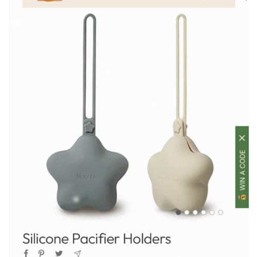 Silicone Pacifier Holder｜On-the-go | Moonkie