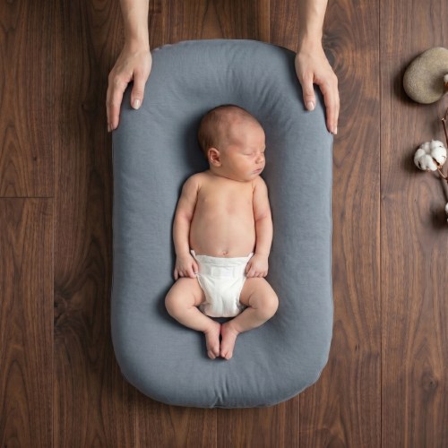 Little Manta Pastel Baby Lounger Nest