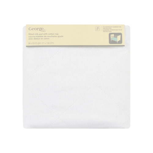 George baby Fitted Crib Pad with Cotton Top, 28 x 52 in - Walmart.ca