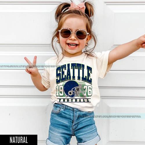 Seattle Football Vintage Toddler T-Shirt,Seattle Seahawk Football Kids Toddler, Seahawk Fan Gift, Retro Seattle Football FML7
