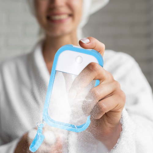 KeirineCC Portable Card Spray Bottles, Refillable Portable Empty Perfume Atomizer Vials,Suitable for essential oils, perfumes,facial mists, hair mists, small plant mists