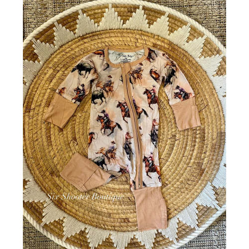 Western life baby bamboo sleeper – Six shooter boutique