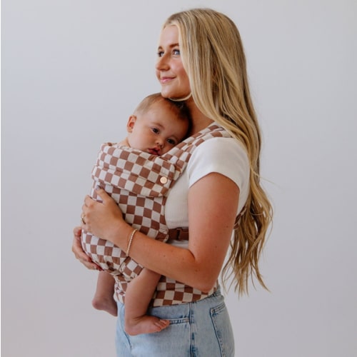 The Monarch Baby Carrier - Mocha Check – Mabē