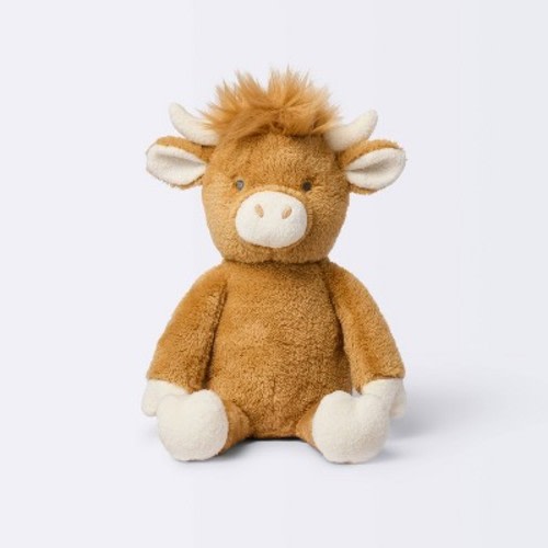 Highland Cow Plush Stuffed Animal - Brown - Cloud Island™