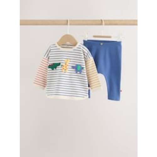 Buy Red/Blue Safari Animals Top and Leggings Baby Set (0mths-2yrs) from Next USA