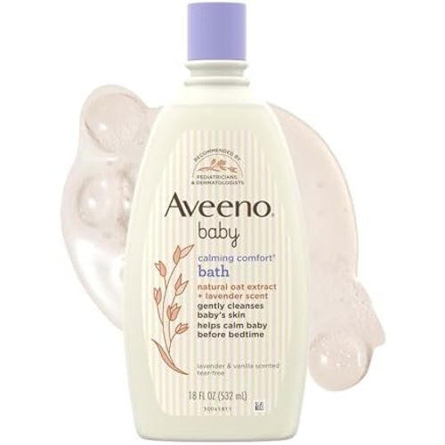 Aveeno Baby Calming Comfort Bath, Body & Hair Wash, Tear Free, 18 fl. oz