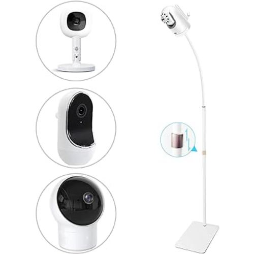 67" Adjustable Height Baby Monitor Floor Stand Holder for Infant Optics DXR-8 Pro,Nanit Pro,Eufy Spaceview, Spaceview Pro ,Owlet Cam 2 baby monitor stand，also for Cameras with 1/4 Screw Mount
