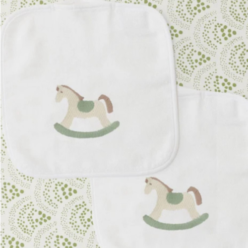 Monogrammed Baby Washcloths (pair) | Weezie Towels
