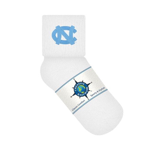 Creative Knitwear College Baby Anklet Sock - Embroidered Team Logo, Unisex (0-12 Months), Baby Sports Apparel