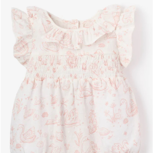 Swan Toile Swiss Dot Bubble