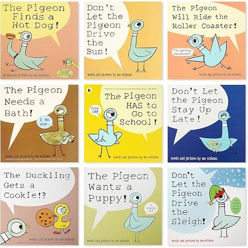 FOLREBAS Piigeon Books Complete Collection 9 Books Series Set Paperback