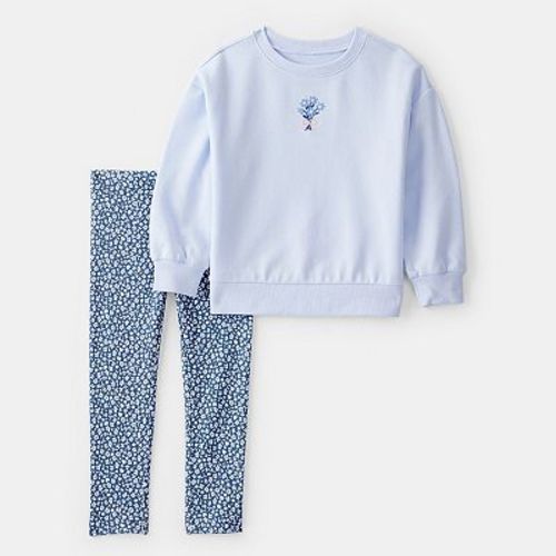 Toddler Girls Carter's 2-pc. Floral Sweatshirt & Legging Set