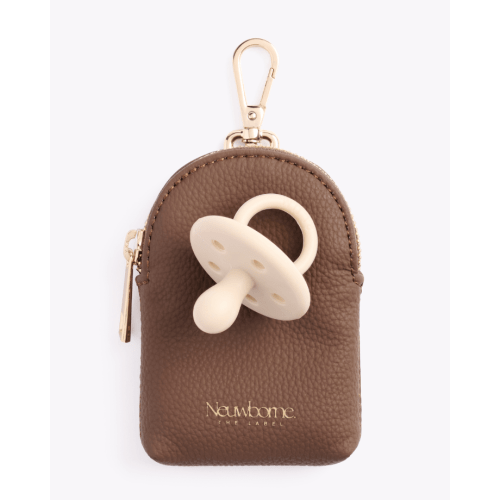Milana Dummy Zip Pouch - Mocha