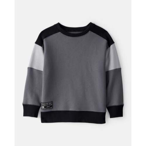 Boys Color-Block Pullover Sweatshirt - Black - Carter's | Carter's