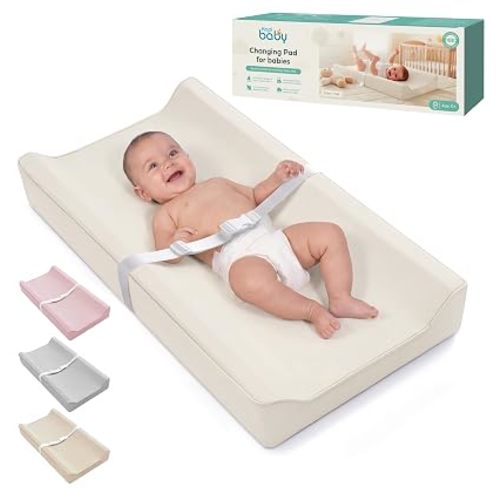 Kopi Baby Changing Pad – The Original, Waterproof Easy-to-Clean Vegan Leather Portable Diaper Changing Pad, Newborn Baby Essential Must-Have - Milk