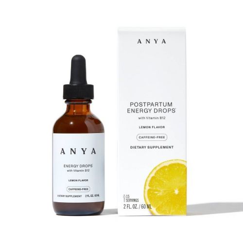 Anya Vegan Energy Drops with Vitamin B12 - Lemon - 2 fl oz