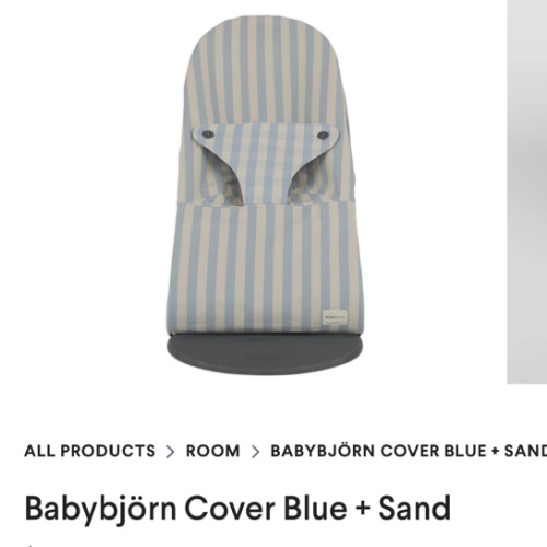 Babybjörn Cover Blue + Sand · Minicoton