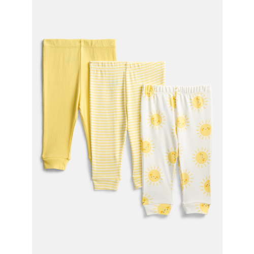 Wonder Nation Organic Cotton Baby Boys or Girls Pull-On Pants, 3-Pack, Sizes 0/3M-6/9M