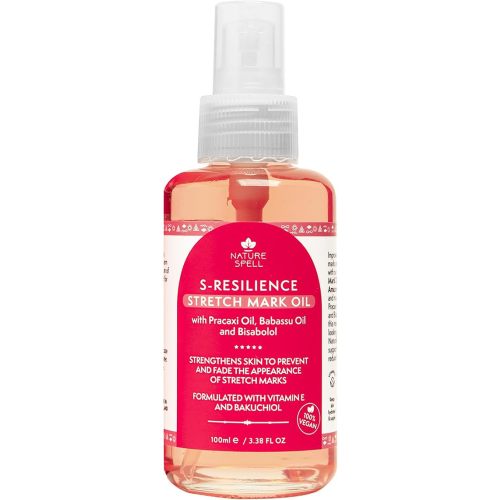 Nature Spell Stretch Mark Oil For Women, Vegan Body Oil for Stretch Marks, Scars & Uneven Skin Tone, 3.38 Fl Oz