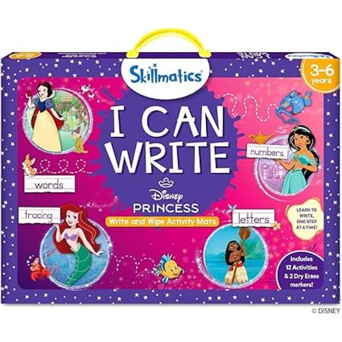 Skillmatics I Can Write – PAW Patrol, Preschool Learning Activity Toy | Reusable Write and Wipe Mats, Educational Book, Back to School, Montessori Gifts for Students, Kids, Toddlers Ages 3, 4, 5, 6